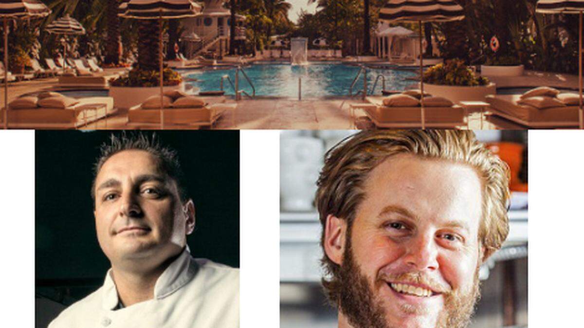 Chefs Jose Icardi and Josh Elliott are checking in at the Raleigh Hotel.