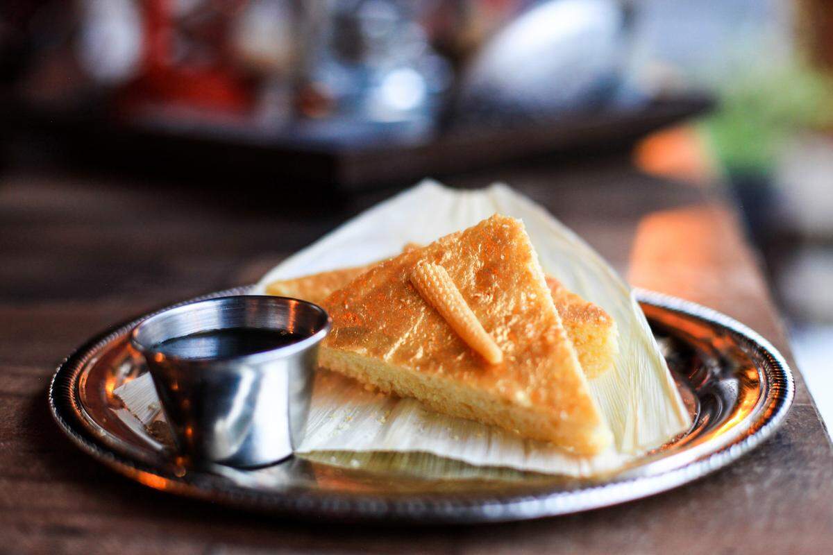 The cornbread isn't to be missed at Mr. Wright's Gold Diggers Saloon.