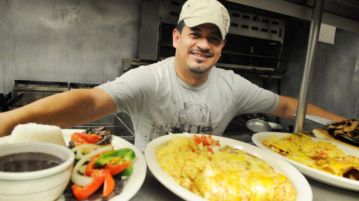 Owner Eduardo Argueta poses for a portrait at Las Panteras Mexican Restaurant.