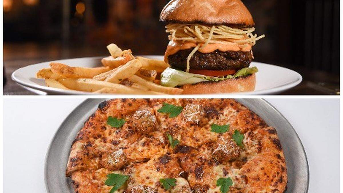 It's called Pizza &amp; Burger and that's exactly what you get. (Handout)