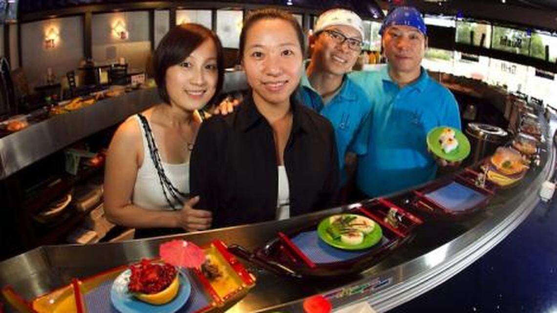 Dover Sole (left) and Ceviche at Blue Door Fish at Delano