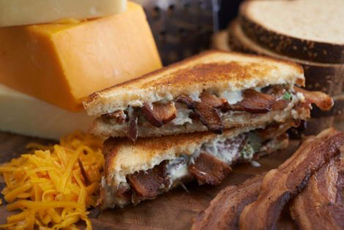 The Blue and Bacon grilled cheese with bacon is a Ms. Cheezious highlight (Contributed)
