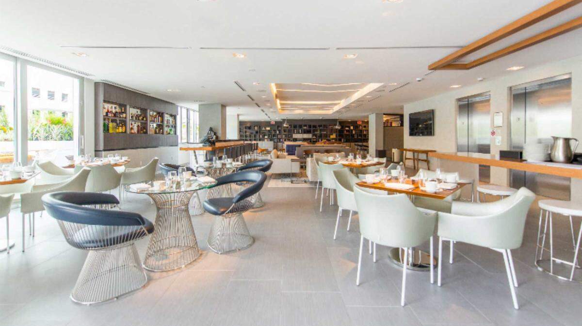 Deck 16 lobby restaurant at Hyatt Centric.