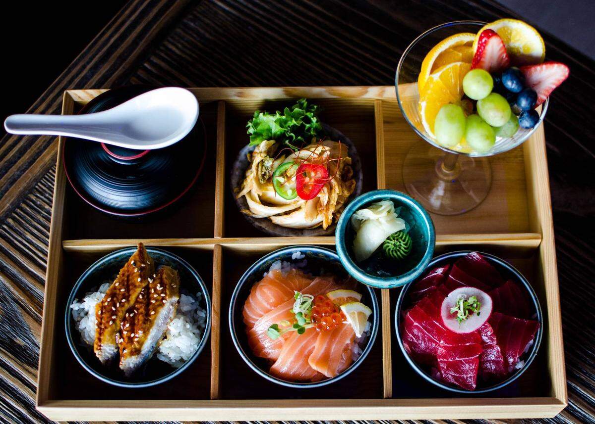 Bento boxes are a good choice at Moon Thai and Japanese restaurant