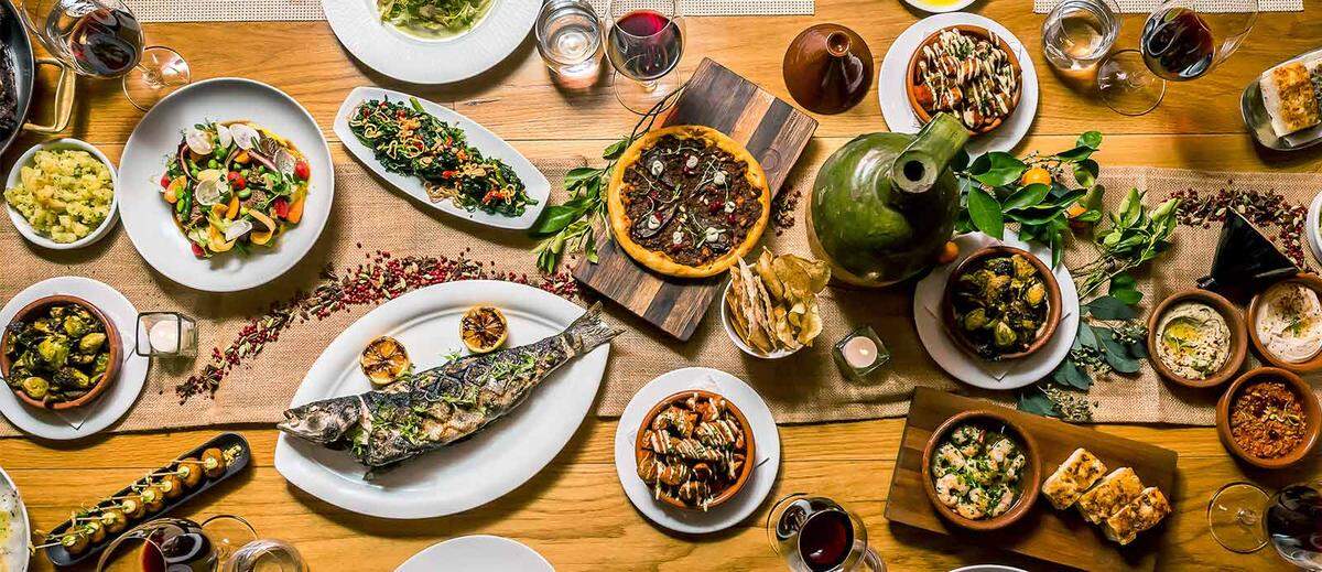 Dishes from Boulud Sud Miami.