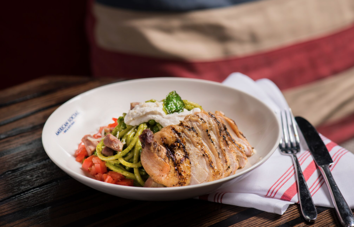 Chicken Pesto Bucatini