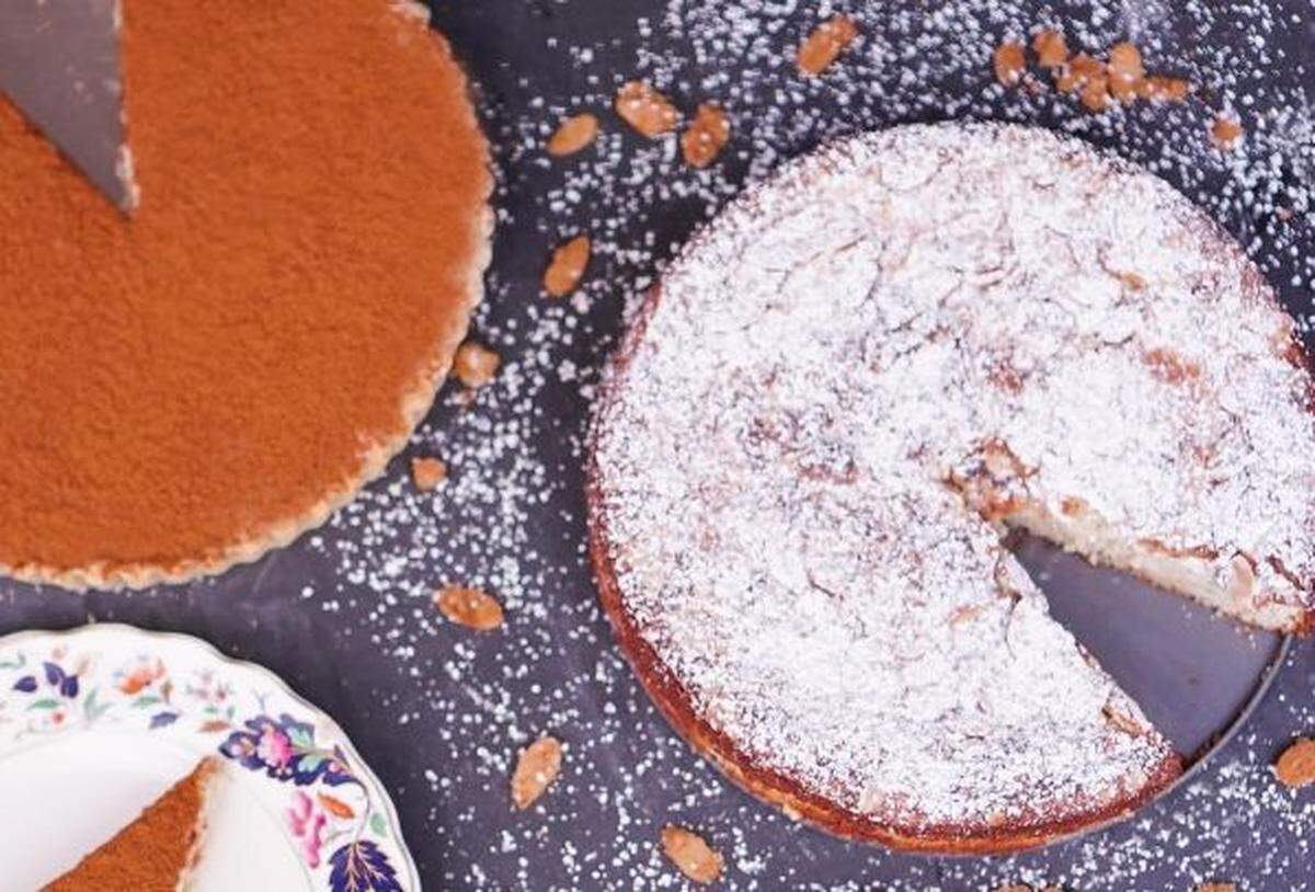 Almond cake at Sherwood's Bistro