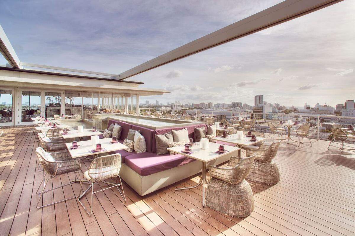 The daytime view from Juvia restaurant and lounge in Miami Beach, which closed on Aug. 22, 2023.