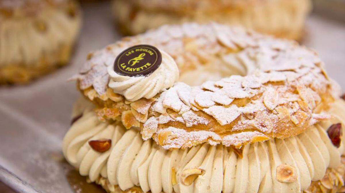 The St. Honore cake is a specialty at Les Moulins La Fayette bakery in Miami Beach.