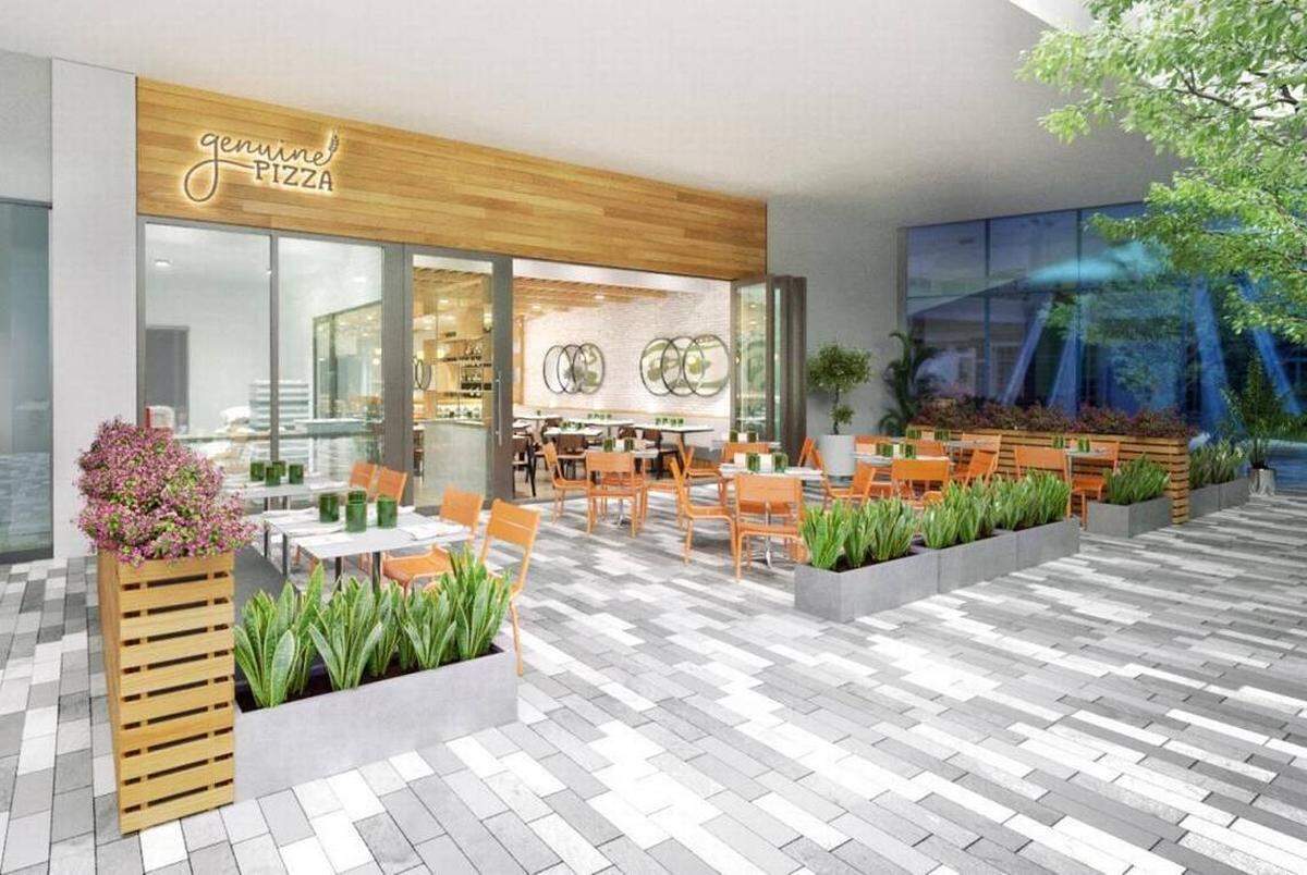 This rendering of the Aventura location will be the model for all future Genuine Pizza restaurants. (Genuine Hospitality Group)