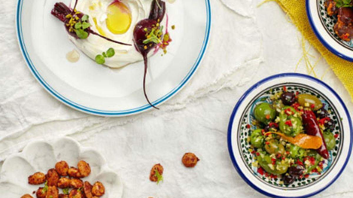 Assorted dishes from Byblos Miami.