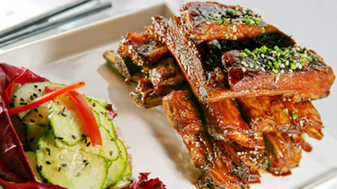 Lamb spareribs.