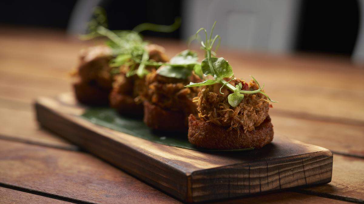 Alcapurrias jueyes from La Placita, one of 21 restaurants participating in Miami Spice in 2019