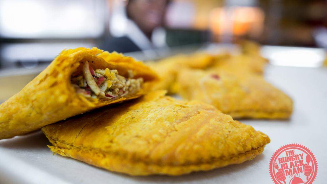 The seafood patty is among the tasty options at Taste Rite Bakery.