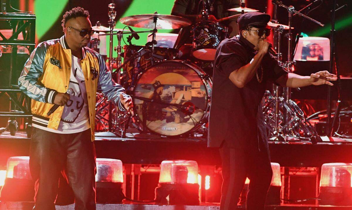 Jarobi White, left, performed with Q-TIp and A Tribe Called Quest during the Feb. 12 Grammys. He will soon be performing in the kitchen, cooking alongside Alter chef Brad Kilgore.