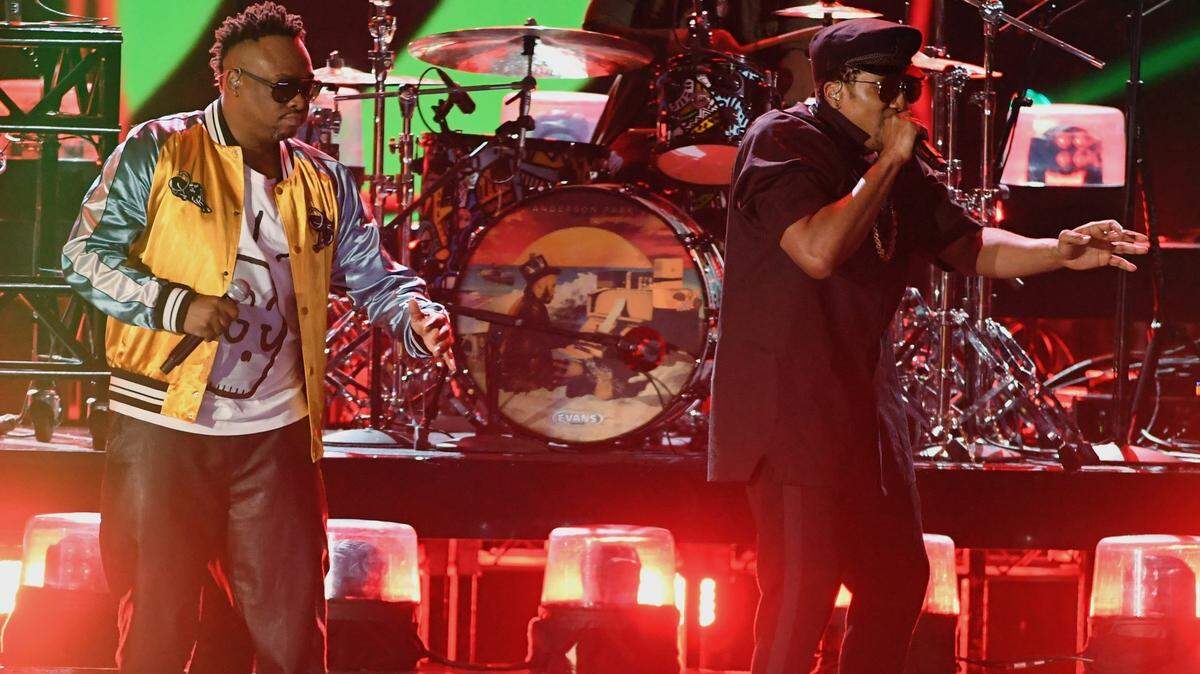 Jarobi White, left, performed with Q-TIp and A Tribe Called Quest during the Feb. 12 Grammys. He will soon be performing in the kitchen, cooking alongside Alter chef Brad Kilgore.