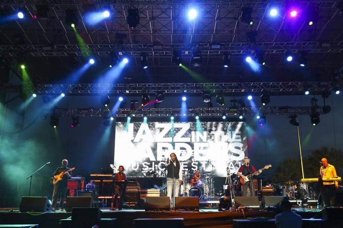 Average White Band performs at the 11th annual Jazz in the Gardens Music Festival in Miami Gardens on March 19, 2016.
