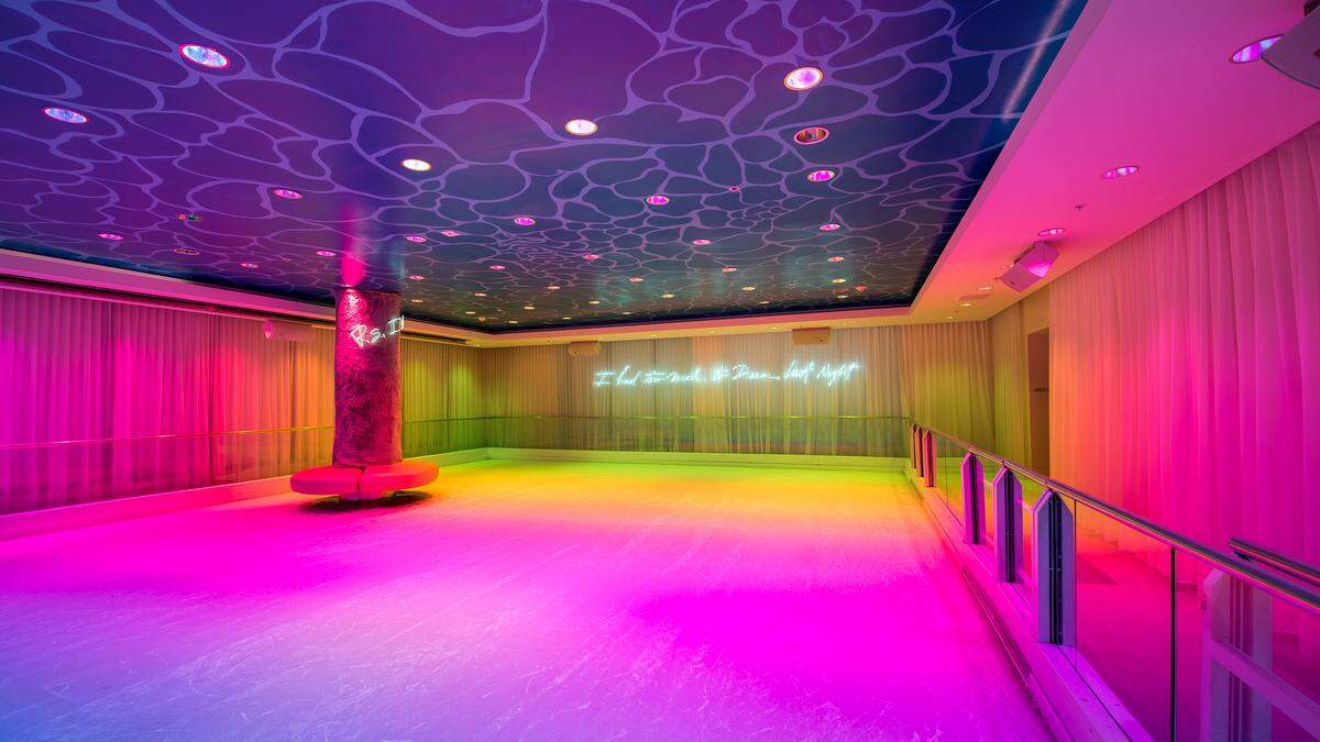 Ice skating at Basement EDITION Miami Beach is a great Valentine's Day idea.