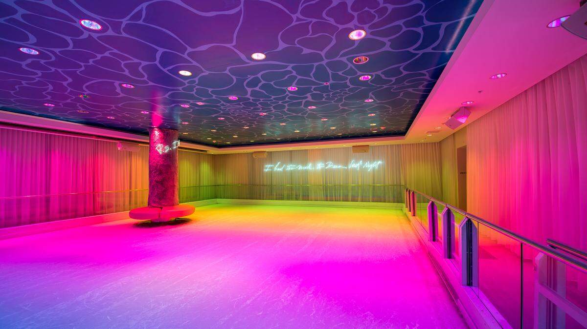 Ice skating at Basement EDITION Miami Beach is a great Valentine's Day idea.