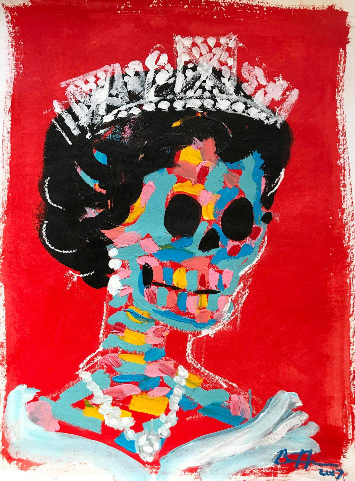 Bradley Theodore is known for his Día de los Muertos pop art.
