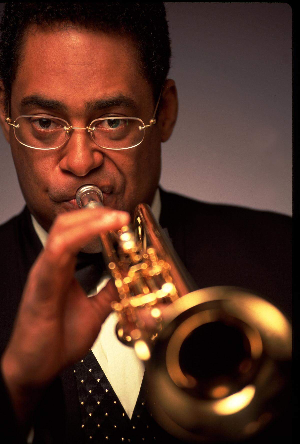 Jon Faddis performs as part of the Dizzy Gillespie tribute.