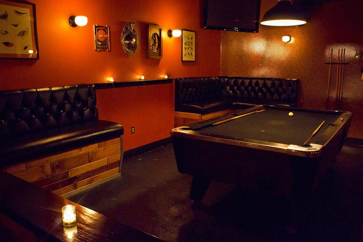 A pool table at Blackbird Ordinary in Brickell.