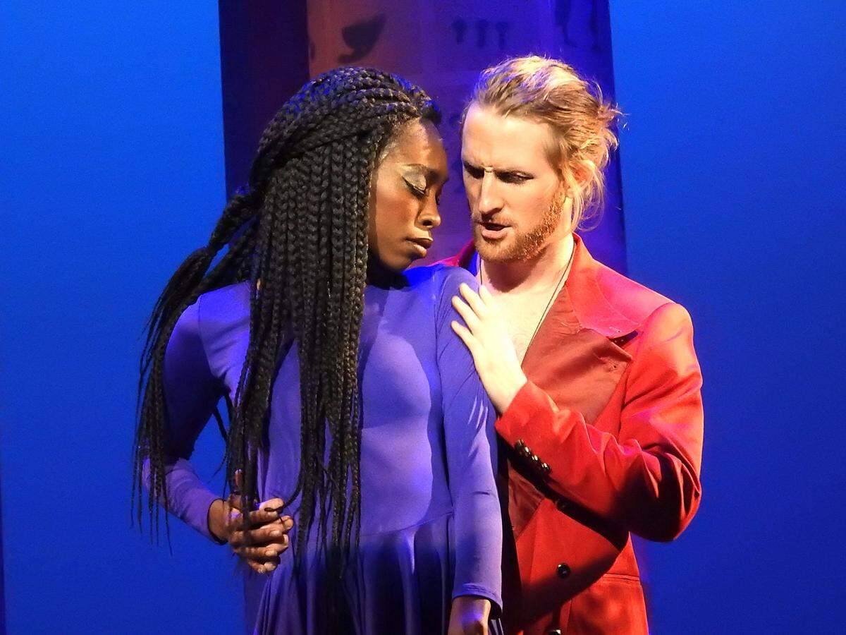 Khalifa White and Stephen Millett are star-crossed lovers in 'Aida'