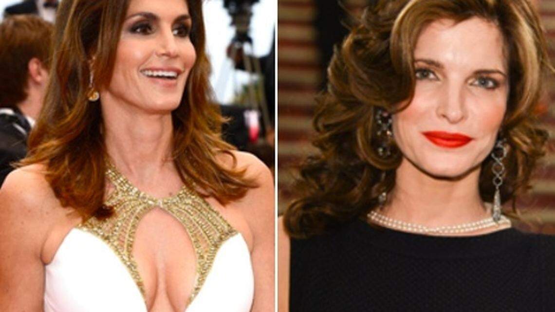 Cindy Crawford, left, and Stephanie Seymour