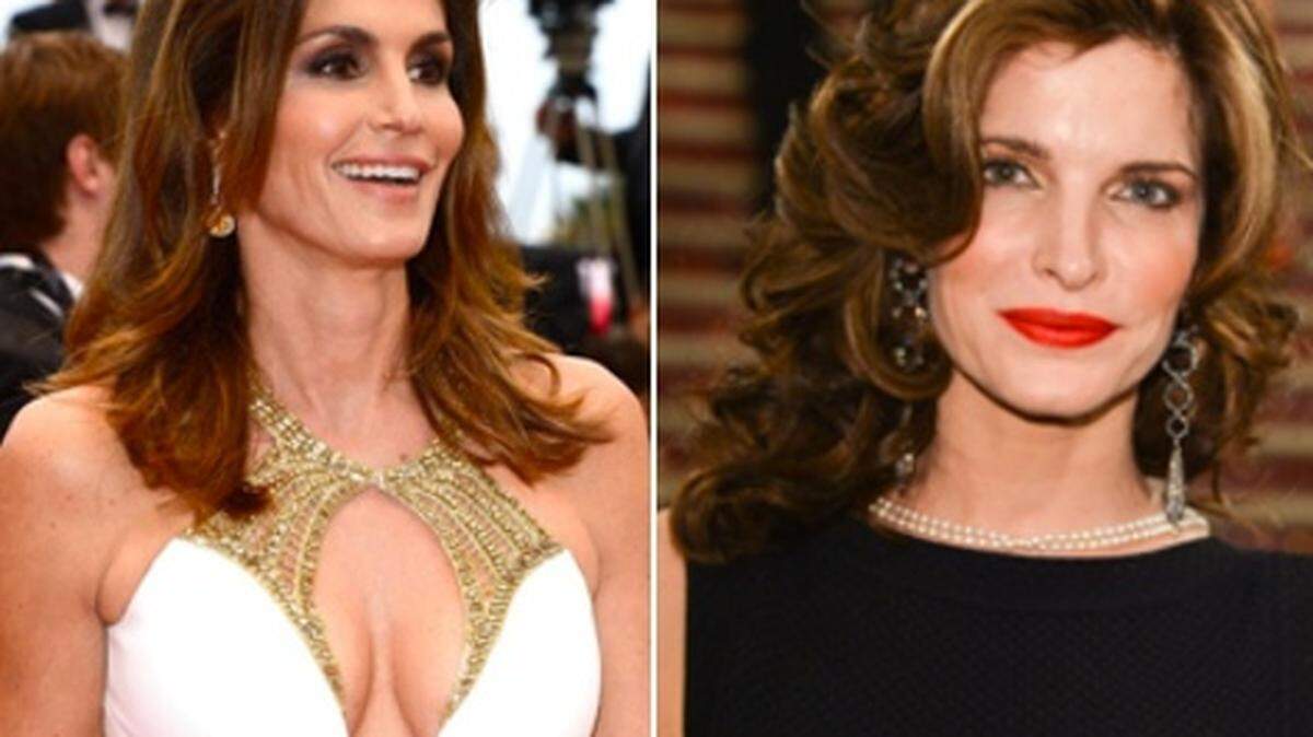 Cindy Crawford, left, and Stephanie Seymour
