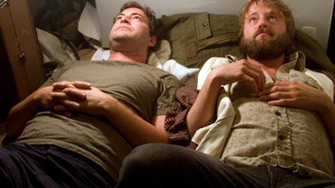 Mark Duplass and Joshua Leonard in Humpday, a Magnolia Pictures release. Photo courtesy of Magnolia Pictures. Photo credit: Ted Speaker.