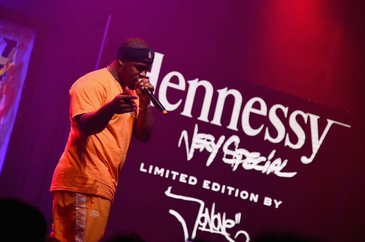 NEW YORK, NY - JULY 11:  Harlem rapper A$AP Ferg performs at the Hennessy V.S Limited Edition by JonOne Launch Party at Terminal 5 on July 11, 2017 in New York City. The Limited Edition release by urban artist JonOne, which features a colorful, vibrant design, is the seventh in an ongoing series of collaborations between Hennessy V.S and several internationally renowned artists.  (Photo by Ilya S. Savenok/Getty Images for Hennessy)
