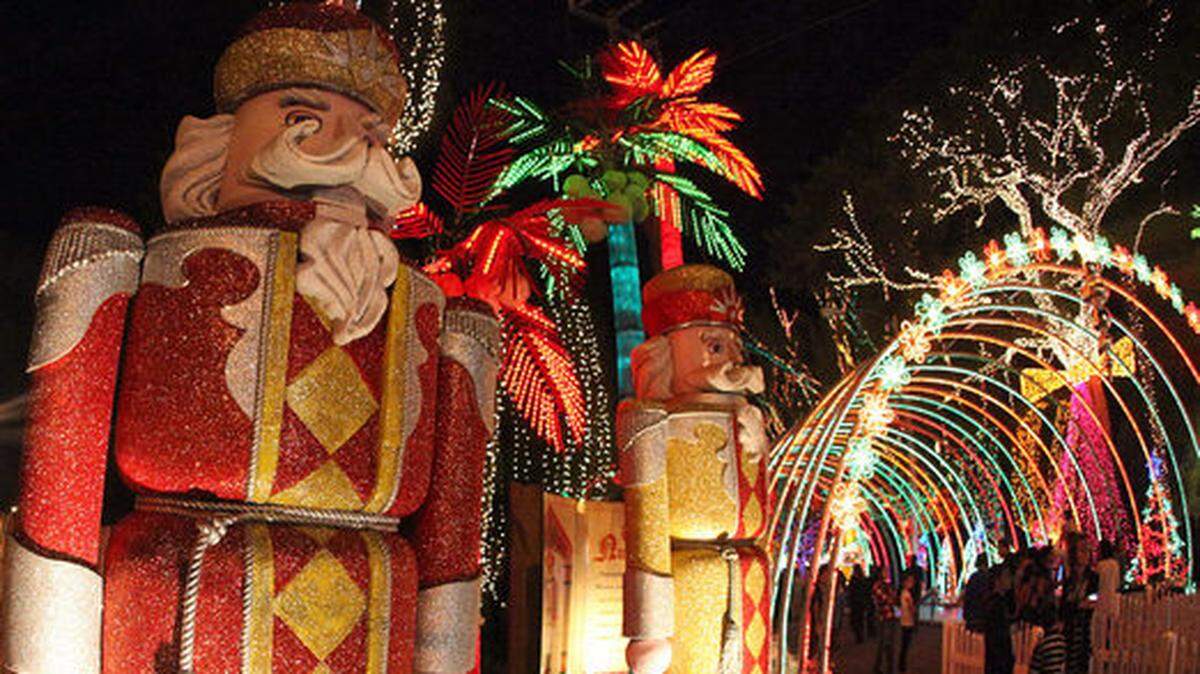 Take a tour through one of Miami's unique Christmas stops - Santa's Enchanted Forest. Photo: Tomas Loewy