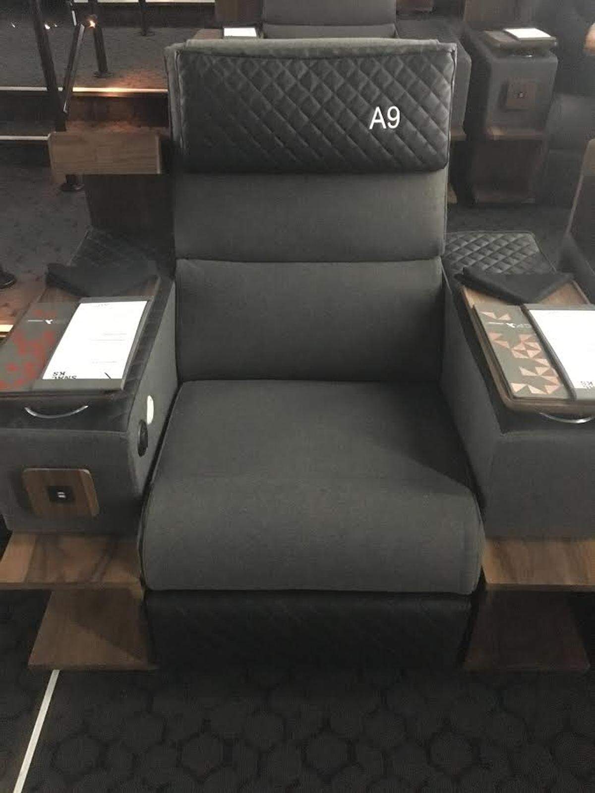 Better order espresso. These seats are so comfy you might doze off if the movie is slow.