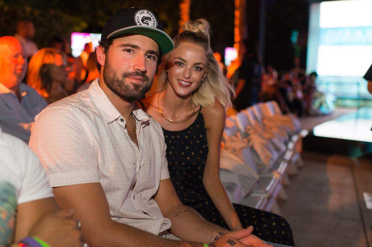 MIAMI BEACH, FL - JULY 18:  Kaitlynn Carer and Brody Jenner attend Cafe Swimwear And Frankies Bikinis Shows At W South Beach For SWIMMIAMI 2016 at W South Beach Hotel &amp; Residences on July 18, 2015 in Miami Beach, Florida.  (Photo by Dylan Rives/Getty Images for W South Beach Hotel &amp; Residences)