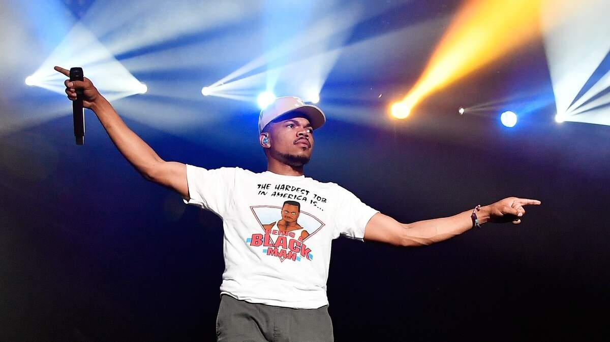 GULF SHORES, AL - MAY 21:  Chance The Rapper performs at the Surf Stage during 2017 Hangout Music Festival on May 21, 2017 in Gulf Shores, Alabama.  (Photo by Frazer Harrison/Getty Images for Hangout Music Festival)