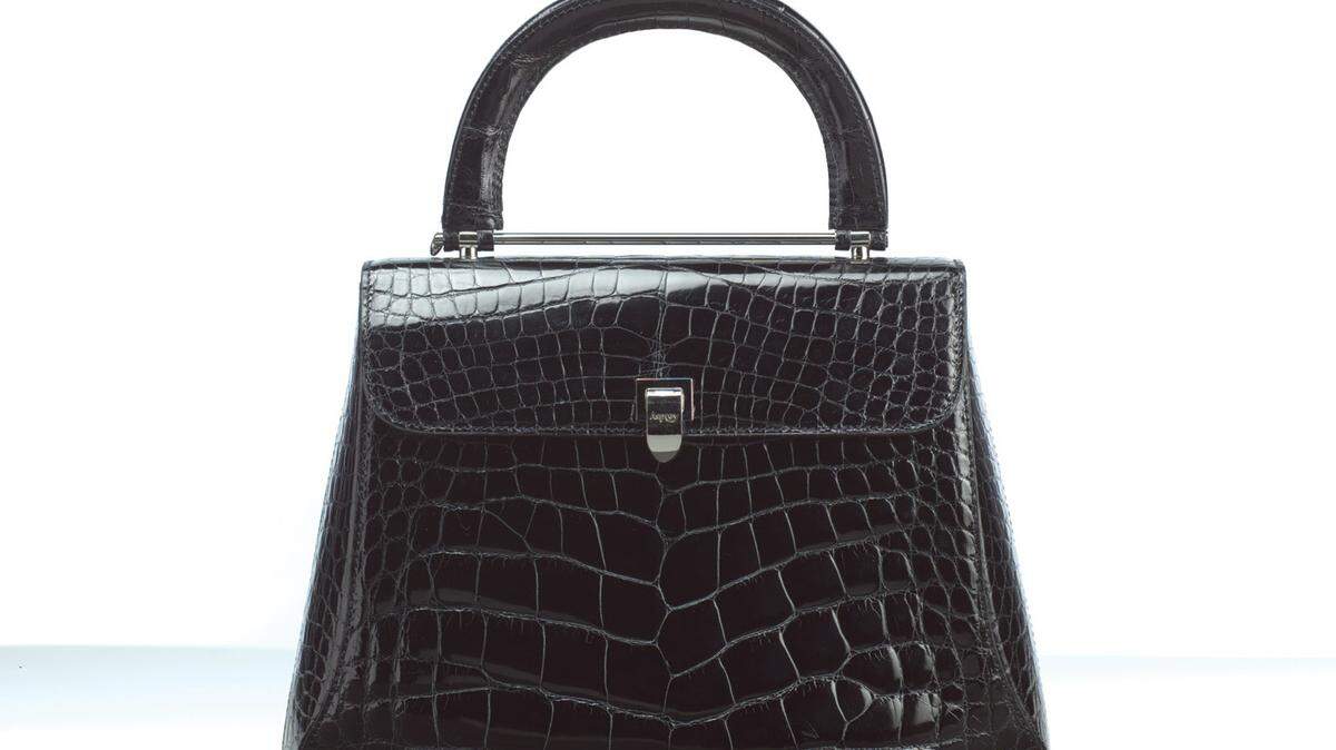 A black alligator handbag by Asprey at the Setai -- it won't bite, we promise.