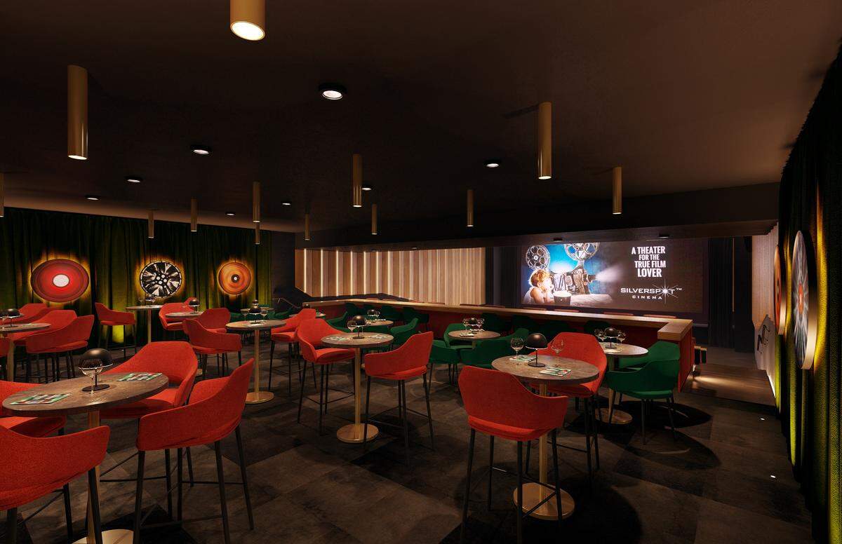 The Spot's lounge area is for when you want to go to the movie and not watch the movie. Because that is a thing, apparently.