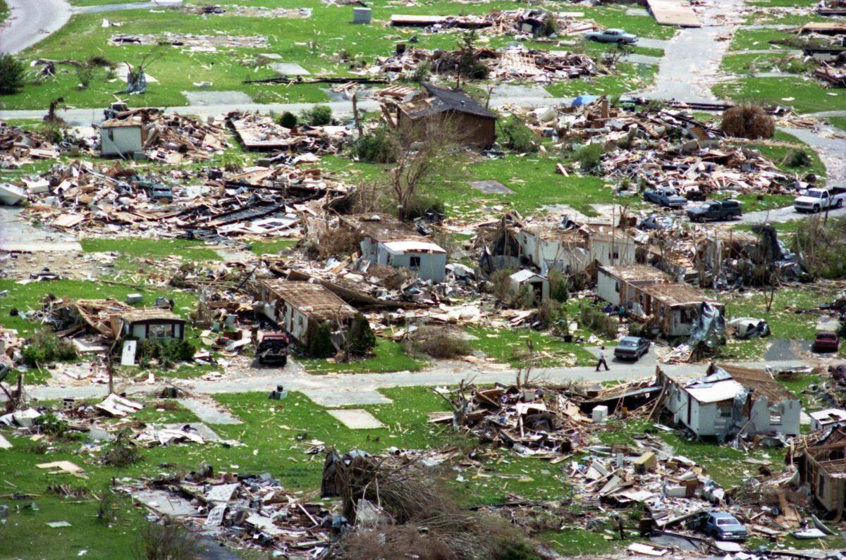 Homes reduced entirely to debris