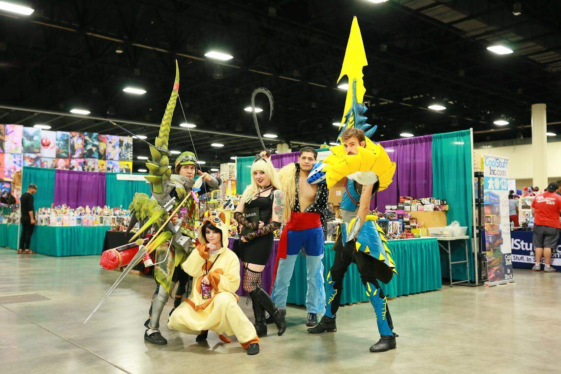 Cosplayers pose at last year's Animate Florida. (Handout)
