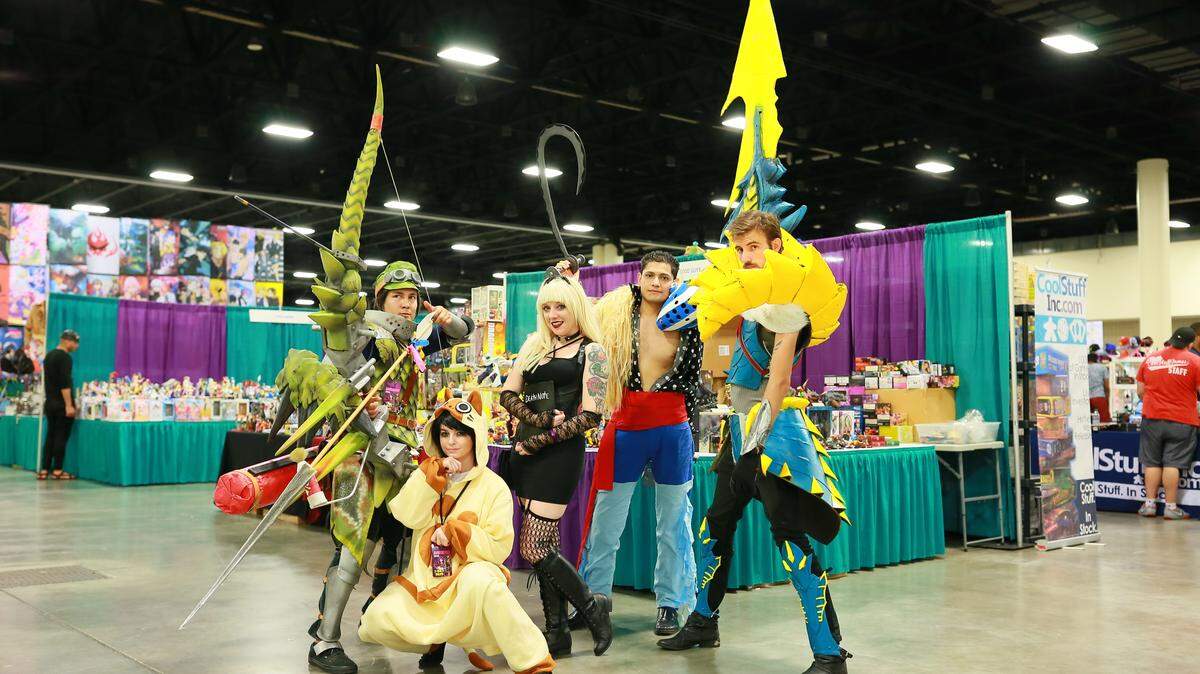 Cosplayers pose at last year's Animate Florida. (Handout)