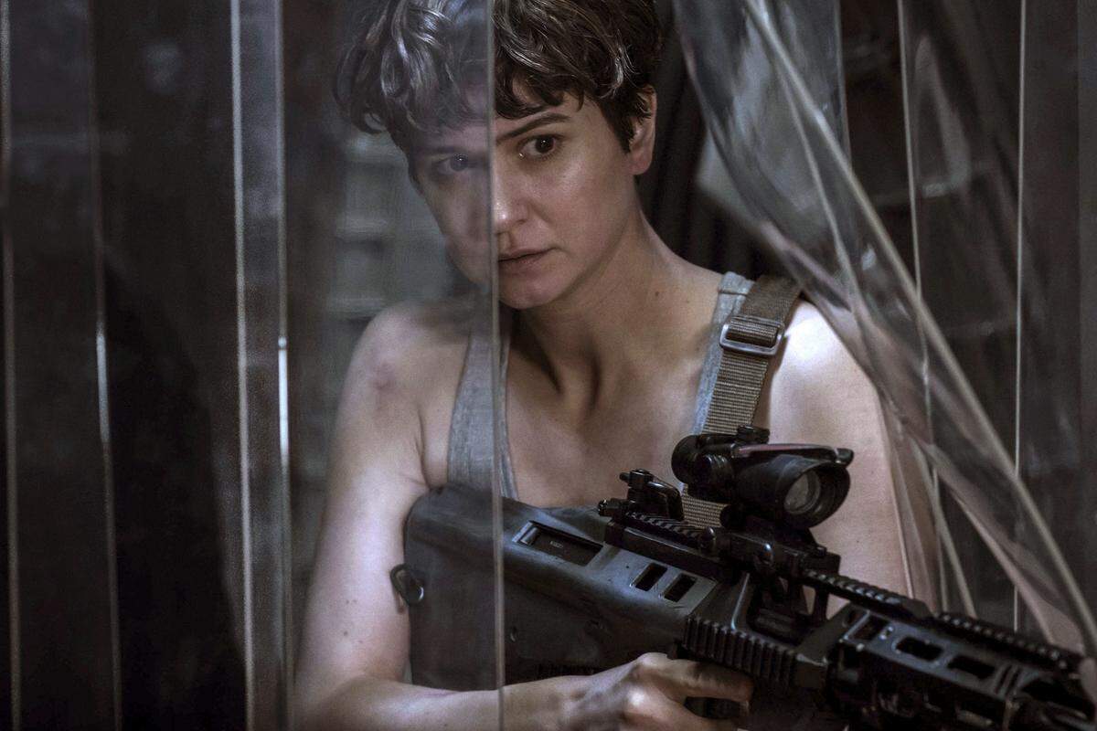Katherine Waterston in a scene from "Alien: Covenant," in theaters on May 19.