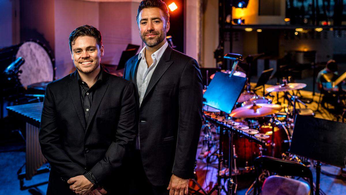 Sam Hyken, left, and Jacomo Bairos are the men behind Nu Deco Ensemble.