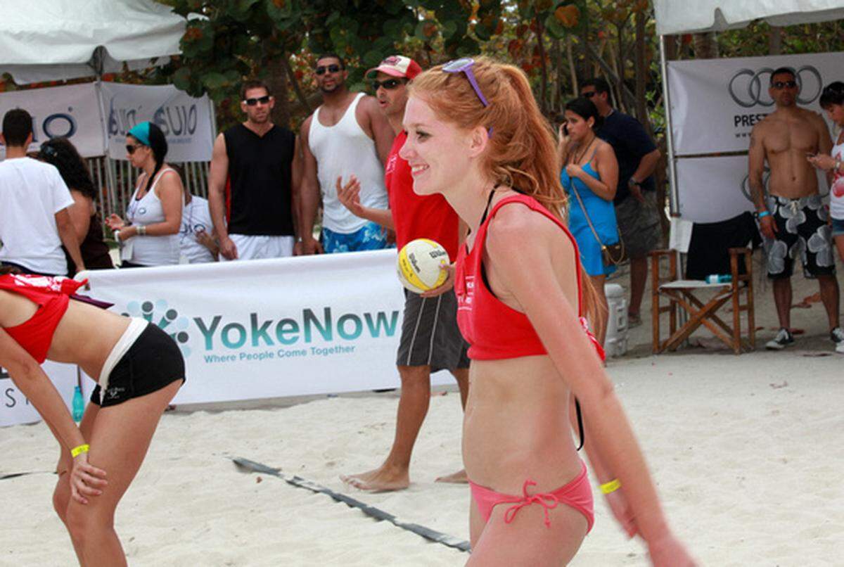 Models from different agencies took to the sand at Nikki Beach for a two-day volleyball competition. Photo: Tomas Loewy
