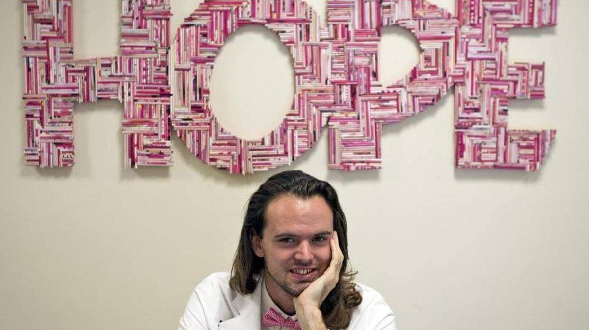 Joseph Burns, director of this year’s art exhibit by the Mammography Art Initiative. Photo: Patrick Farrell