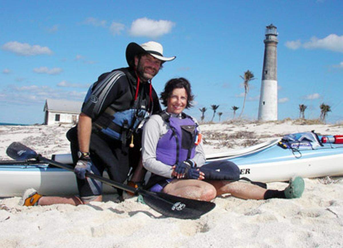 Bill and Mary Burnham take a break in the Dry Tortugas. Photo: BurnhamInk.com for Miami.com