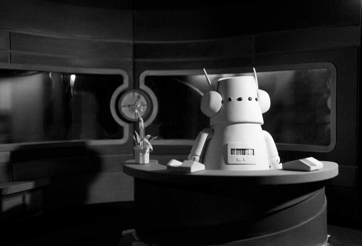 Meet the lonely robot protagonist of "Nufonia Must Fall," Kid Koala's performance that incorporates live music, puppetry and film - all in one show.