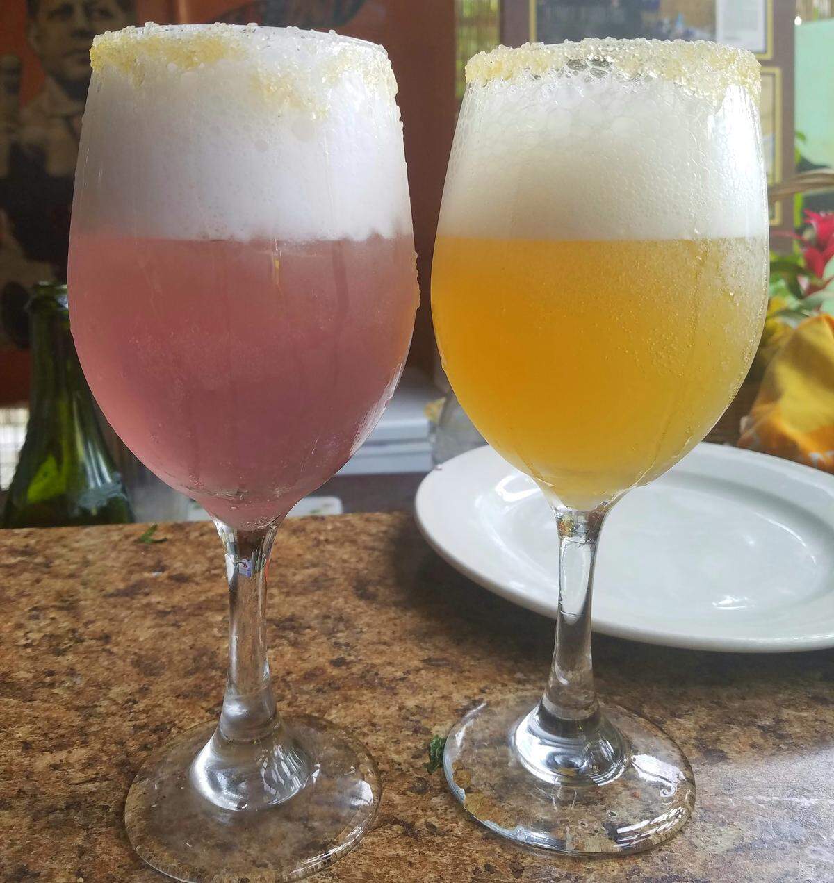 Lavender and pineapple ginger mimosas at Chill Bar.