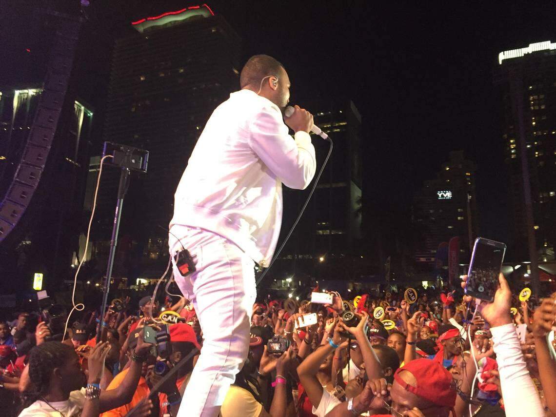 Richard Cave, who formed the band KAI after his popular Haitian music boy band CaRiMi shocked the industry by breaking up, performs during Miami's Haitian Compas Festival in 2017.