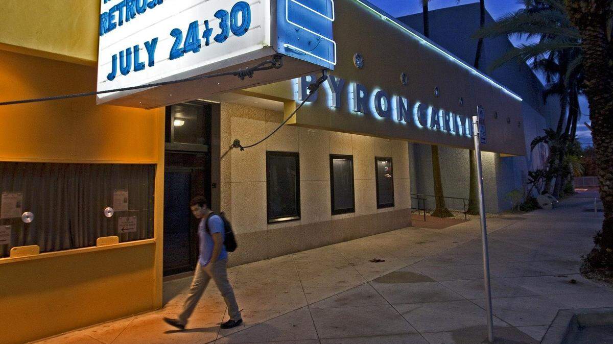 O Cinema, on Miami Beach, was once known as the Byron Carlyle Theater.
