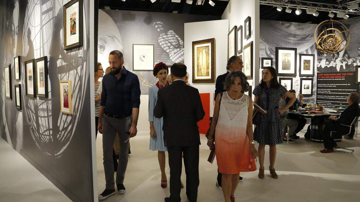 Gmurzynska Gallery presents historic art work and the attendance of Claude Picasso, Picasso's son, on first day of Art Basel 2016 inside the Miami Beach Convention Center.